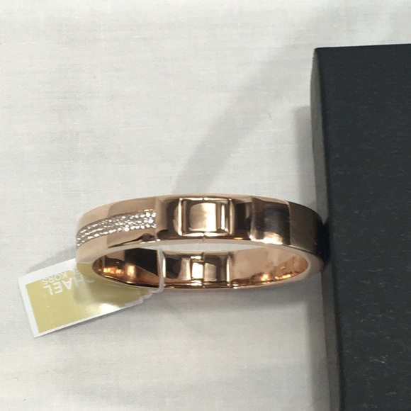 NWT Micheal Kors Rose Gold & Rhinestones Bracelet - Picture 4 of 6